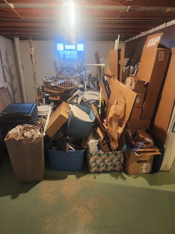 Roll-off dumpster container at job site for Construction Dumpster Rental in Monroeville